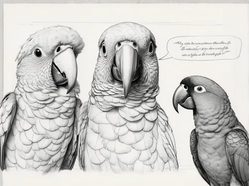 passerine parrots,parrots,parrot couple,line art birds,parakeets,budgies,rare parrots,fur-care parrots,crying birds,two pigeons,pigeons,vultures,king vulture,domestic pigeons,pigeon birds,feral pigeons,couple macaw,birds,bird couple,macaws,Illustration,Black and White,Black and White 30