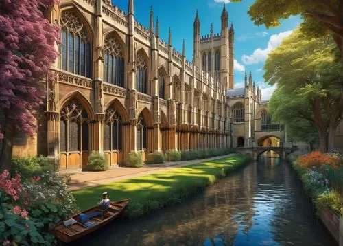 oxbridge,cambridge,canterbury,york,inglaterra,ely,city moat,cambridgeshire,notre dame,oxford,buttressing,westminster,buttresses,angleterre,cambridgeside,york minster,beautiful buildings,anglican,londres,oxon,Illustration,Realistic Fantasy,Realistic Fantasy 39