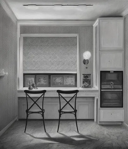 dark cabinetry,kitchenette,banquette,vintage kitchen,dining room,cabinetry,scavolini,danish room,crewdson,foscarini,dark cabinets,minibar,scenography,bellocchio,vintage wallpaper,interior decoration,search interior solutions,cabinets,the kitchen,dinette,Art sketch,Art sketch,Ultra Realistic