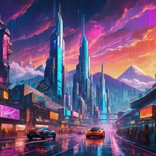 futuristic landscape,cityscape,colorful city,cybercity,fantasy city,cybertown,cyberpunk,kinkade,cloudstreet,metropolis,fantasy landscape,world digital painting,urbanworld,cyberscene,beautiful wallpaper,cyberport,cityzen,aurora village,urban,futuristic,Conceptual Art,Sci-Fi,Sci-Fi 06