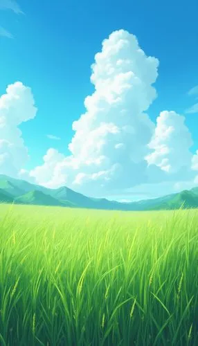 hosoda,grassfields,landscape background,grassland,grassy,cartoon video game background,Photography,General,Realistic