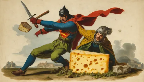 Imagine a comedy sketch where moldy cheese becomes a superhero's sidekick.,emmental cheese,montgomery's cheddar,gouda,old gouda,beemster gouda,gouda cheese,grana padano,cheese sales,cotswold double gl