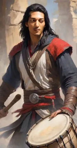 yi sun sin,shuanghuan noble,xing yi quan,dane axe,wuchang,genghis khan,bodhrán,mulan,male character,goki,hwachae,swordsman,ortahisar,guilinggao,xiangwei,haegen,talahi,heroic fantasy,tai qi,zui quan,Digital Art,Impressionism