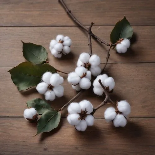 Three cotton branches with ten bolls each, lying on a bare floor.
,cotton boll,symphoricarpos,cotton,fragrant snowball,snowberry,cottonseed,cotton plant,common snowberry,myrtus,cotton cloth,cotton flo