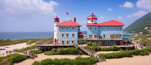 house of the sea,seaside resort,lifeguard tower,muizenberg,red lighthouse,azenhas do mar,danyang eight scenic,fairy tale castle,crown engine houses,popeye village,fairytale castle,danang,dragon palace