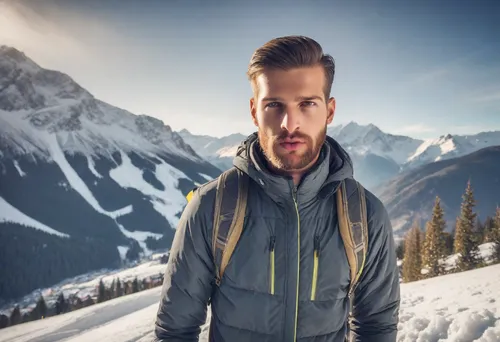 Outdoor Headshots, Male Model,tatra mountains,high-altitude mountain tour,winter background,high tatras,mountaineer,the high tatras,low tatras,mountain guide,snowshoe,tyrol,east tyrol,western tatras,d