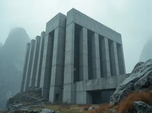 brutalism,sulaco,lair,hall of the fallen,megalith facility harhoog,mausoleum ruins,mining facility,jotunheim,citadel,monolith,sse,walhalla,tunheim,monolithic,labyrinthian,refuge,minbari,tirith,katarn,levski,Photography,General,Realistic