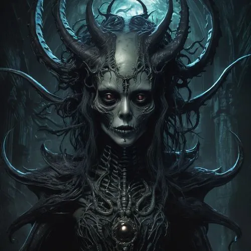 baphomet,hecate,abaddon,demoness,vecna,malefic,dark elf,hades,nergal,gorgoroth,jordison,nyarlathotep,belphegor,dark art,goetia,pernicious,kadath,skold,faustian,ahriman,Illustration,Realistic Fantasy,Realistic Fantasy 47