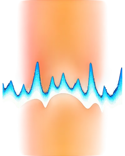 Sound wave, crash sound effect, audio waveform visualization, blue and white gradient background, 3D stylized, metallic texture, reflective surface, close-up shot, high contrast lighting, dramatic com