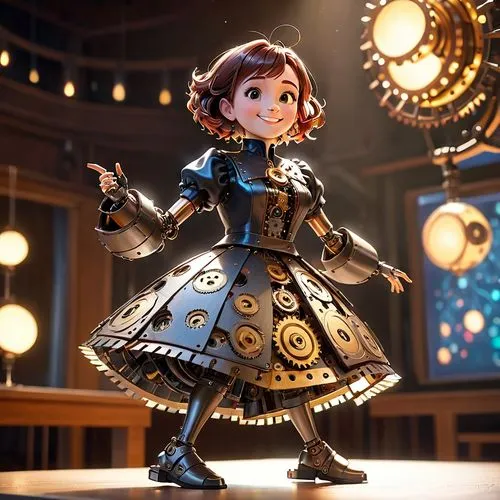 steampunk,merida,princess anna,steampunk gears,cg artwork,cog,music box,violinist violinist,doll dress,conductor,artist doll,cinderella,penny,3d figure,rockabella,clockmaker,tokyo disneysea,doctor who,nora,collectible doll,Anime,Anime,Cartoon