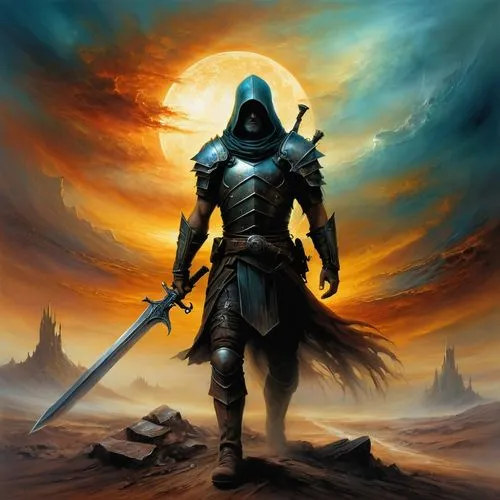 lone warrior,malazan,garrison,shadowgate,kenway,fantasy warrior,Conceptual Art,Daily,Daily 32