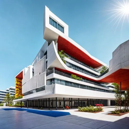 shenzhen vocational college,biotechnology research institute,futuristic art museum,uanl,maxxi,school design,Architecture,Campus Building,Modern,Mexican Modernism