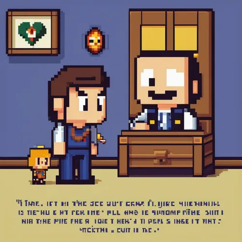 adventure game,pixel art,pines,game illustration,8bit,game art,action-adventure game,attorney,game design,video games,small business,doctors,businessman,pixelgrafic,game characters,interrogation,financial advisor,shopkeeper,videogames,job interview,Unique,Pixel,Pixel 01