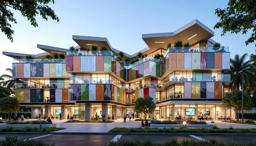 cube stilt houses,medini,ratulangi,yayasan,new housing development,colorful facade,batam,cubic house,saujana,multistoreyed,balikpapan,seminyak,unitech,cyberjaya,bintaro,tampines,brawijaya,modern architecture,townhomes,enderun