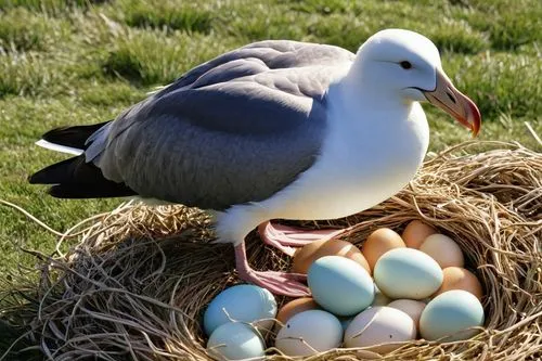 easter nest,goose eggs,fresh eggs,egg basket,eggs in a basket,blue eggs,Photography,Documentary Photography,Documentary Photography 05