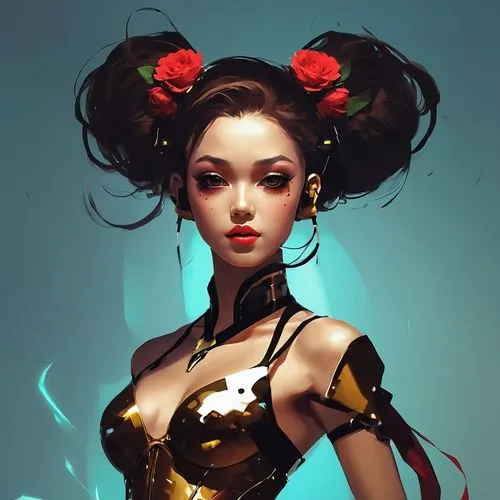 geisha girl,geisha,cheongsam,oriental princess,chunli,flamenca,Conceptual Art,Fantasy,Fantasy 06