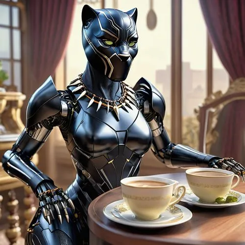 catwoman,kopi luwak,cat coffee,cat drinking tea,black cat,woman drinking coffee,panther,cat's cafe,espresso,canis panther,café au lait,café,mystique,teatime,caffè americano,coffee background,feline,the coffee,coffee break,coffeemania,Photography,General,Realistic