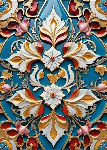 russian folk style,thai pattern,kimono fabric,floral pattern,patterned wood decoration,traditional pattern,Illustration,Realistic Fantasy,Realistic Fantasy 43