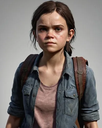 ellie,tlou,lara,croft,beth,arya,rosita,clementine,nora,girl in overalls,lydia,jolliet,holtzman,nea,chloe,lori,maia,clem,bea,piper,Photography,General,Realistic