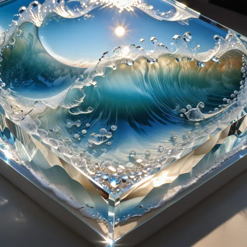 glass painting,water lily plate,water waves,ocean waves,japanese wave paper,sea water splash,watery heart,water glace,shashed glass,in the resin,crystal glass,fused glass,water cube,glass tiles,glass vase,plexiglass,glass series,water glass,art soap,glass ornament,Photography,General,Realistic