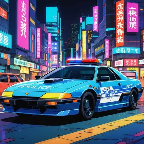 tokyo city,crx,tokyo,tokio,wanganella,takara,Illustration,Japanese style,Japanese Style 03