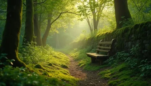 forest path,wooden bench,germany forest,nature wallpaper,aaaa,bench,aaa,nature background,wooden path,green forest,the mystical path,hiking path,pathway,fairytale forest,stone bench,verdant,forest landscape,green landscape,green wallpaper,garden bench,Photography,General,Realistic