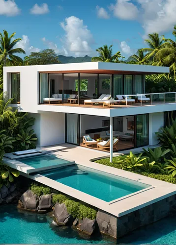luxury property,tropical house,luxury home,modern house,house by the water,holiday villa,beautiful home,luxury real estate,tropical greens,modern architecture,pool house,dunes house,crib,luxury home interior,beach house,florida home,tax haven,bendemeer estates,tropical island,modern style,Unique,3D,Isometric