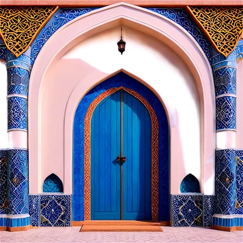 mihrab,blue doors,doorway,doorways,hrab,blue door,arabic background,mosques,moroccan pattern,front door,ramadan background,islamic architectural,wooden door,persian architecture,portal,archways,agrabah,mosque,iranian architecture,kashan,Conceptual Art,Sci-Fi,Sci-Fi 11