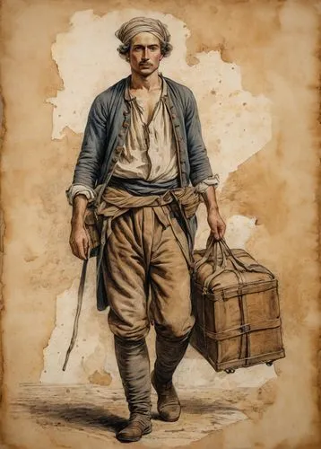 a carpenter,vendor,winemaker,thames trader,pilgrim,merchant,blacksmith,brown sailor,peddler,itinerant musician,tradesman,cargo,white-collar worker,courier driver,bricklayer,carpenter,basket weaver,stevedore,man holding gun and light,blue-collar worker,Photography,General,Natural