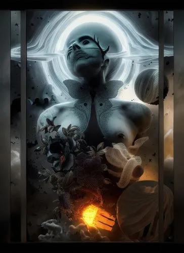 sci fiction illustration,dr. manhattan,game illustration,cg artwork,digital compositing,silver surfer,et,random access memory,cd cover,compans-cafarelli,sphynx,humanoid,andromeda,concept art,shaper,gear shaper,autopsy,extraterrestrial life,actinium,astral traveler