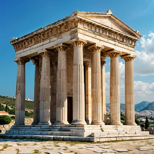 greek temple,temple of diana,the parthenon,roman temple,parthenon,erechtheus,doric columns,akropolis,capitolium,temple of hercules,acropolis,caesonia,erechtheion,pergamum,pergamon,hellas,temple of poseidon,messene,mantineia,atenas