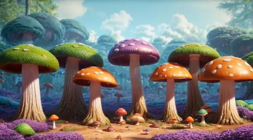 mushroom landscape,mushroom island,cartoon forest,mushrooms,toadstools,fairy forest,forest mushrooms,club mushroom,scandia gnomes,tree mushroom,forest mushroom,umbrella mushrooms,brown mushrooms,mushr