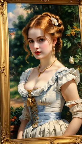 victorian lady,noblewoman,beautiful frame,gold frame,copper frame,rose frame,golden frame,principessa,duchesse,custom portrait,belle,portrait background,latynina,victoriana,ivy frame,nelisse,silver frame,portrait of a girl,dorthy,romantic portrait,Photography,General,Realistic