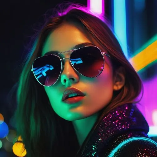 colored lights,neon lights,neon light,color glasses,neon makeup,neon,sunglasses,disco,nightshades,colorful light,neon colors,neon candies,shades,ultraviolet,aviators,colorful background,colorful,retro woman,retro girl,knockaround,Photography,Artistic Photography,Artistic Photography 06