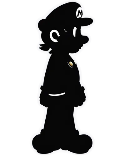 mouse silhouette,warioware,sillouette,chess piece,glomgold,man silhouette,retro flower silhouette,sakurai,witch's hat icon,wakko,luigi,art silhouette,perfume bottle silhouette,inkwell,png image,ecolo,kawata,mario,poykio,lechuck,Illustration,Black and White,Black and White 33