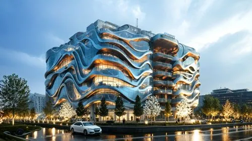 morphosis,zorlu,building honeycomb,bjarke,chengdu,changfeng,futuristic architecture,masdar,changzhou,skolkovo,shaoyang,cubic house,sanlitun,europan,damac,crevier,kunshan,shanyang,honeycomb structure,tianjin,Photography,General,Realistic