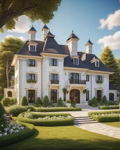 country estate,chateau,mansion,luxury home,dreamhouse,bendemeer estates,domaine,luxury property,beautiful home,palladianism,country house,mansions,fairy tale castle,3d rendering,ritzau,large home,forest house,manor,private house,chateau margaux,Art,Artistic Painting,Artistic Painting 32