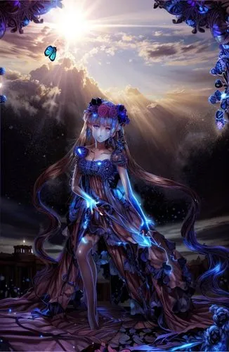 blue enchantress,arianrhod,siero,azura,yuanji,nefaria