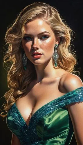 celtic woman,blonde woman,lopilato,world digital painting,photo painting,portrait background,Conceptual Art,Daily,Daily 01