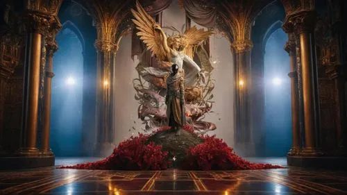 religious background,centrepiece,blood church,the throne,altar of the fatherland,sepulchre,baroque angel,bernini altar,throne,garuda,flower of the passion,baroque,pillar of fire,hall of the fallen,arc