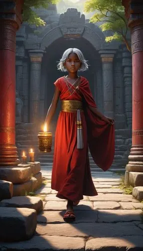 red tunic,rome 2,axum,elaeis,digital compositing,indian monk,jaya,artemis temple,red cape,karnak,red lantern,aladha,the roman centurion,imperator,pompeii,monk,cg artwork,the ancient world,roman soldier,russo-european laika,Conceptual Art,Daily,Daily 33