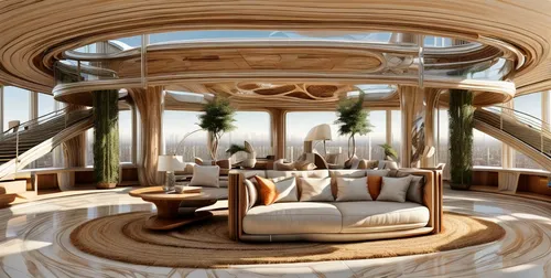 penthouse apartment,luxury yacht,on a yacht,wooden boat,luxury home interior,futuristic architecture,luxury hotel,luxury property,ufo interior,luxurious,wood deck,houseboat,wooden boats,yacht,luxury real estate,luxury,interior design,crib,breakfast room,wooden construction