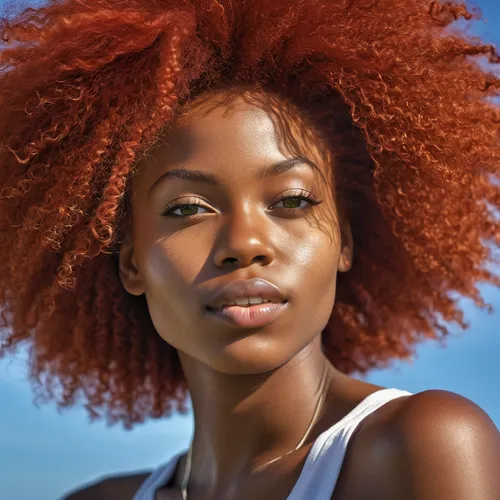 (red head girl) in love (afro girl),artificial hair integrations,afro american girls,afroamerican,afro-american,african american woman,beautiful african american women,safflower,african woman,hushpupp