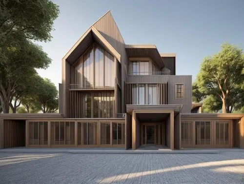 wooden house,timber house,modern house,dunes house,3d rendering,residential house