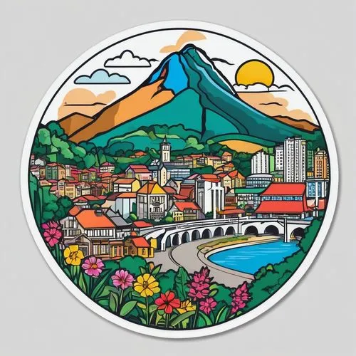 kumamoto city,taranaki,kumamoto,puerto varas,jeju,nz badge,kaohsiung,fukuoka,fujiyama,osorno,honolulu,ecuador,okayama,yogyakarta,kaohsiung city,shikoku,kamchatka,nz,fuji,quito,Unique,Design,Sticker