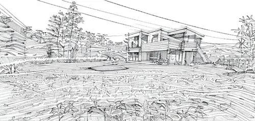 house drawing,wireframe graphics,mono-line line art,line drawing,wooden houses,log home,wireframe,house with lake,mono line art,houses clipart,landscape plan,camera drawing,coloring page,line draw,han