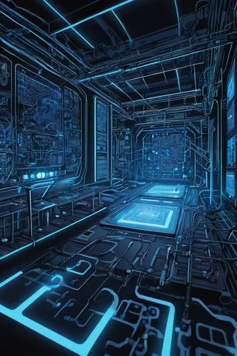 spaceship interior,ufo interior,computer room,tron,cyberscene,cyberia,cyberview,cyberspace,cartoon video game background,cybertown,3d background,sci fiction illustration,sulaco,holodeck,mobile video game vector background,cybercity,cybernet,arktika,cyberscope,scifi,Illustration,American Style,American Style 13