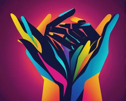 hand digital painting,handshake icon,neon body painting,helping hands,woman hands,folded hands,colorful foil background,the hands embrace,human hands,artistic hand,healing hands,female hand,reach out,colorful background,human hand,color background,handing love,hands,human right,tulip background,Illustration,Retro,Retro 20