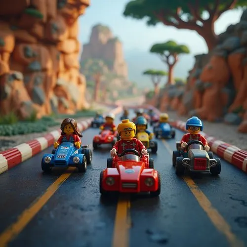 lego background,autopia,lego car,lego trailer,radiator springs racers,race cars,Photography,General,Cinematic