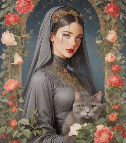 gothic portrait,tretchikoff,romantic portrait,arwen,fantasy portrait,noblewoman,Digital Art,Anime